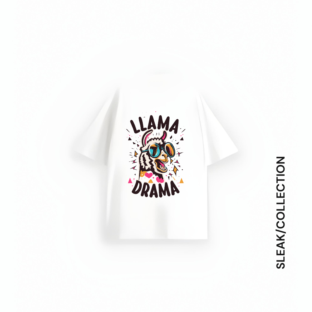 Llama Drama Unisex Oversized T-shirt